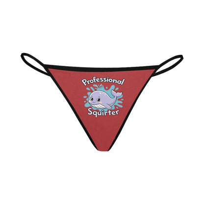 Novelty Squirter Women's G-String Panties