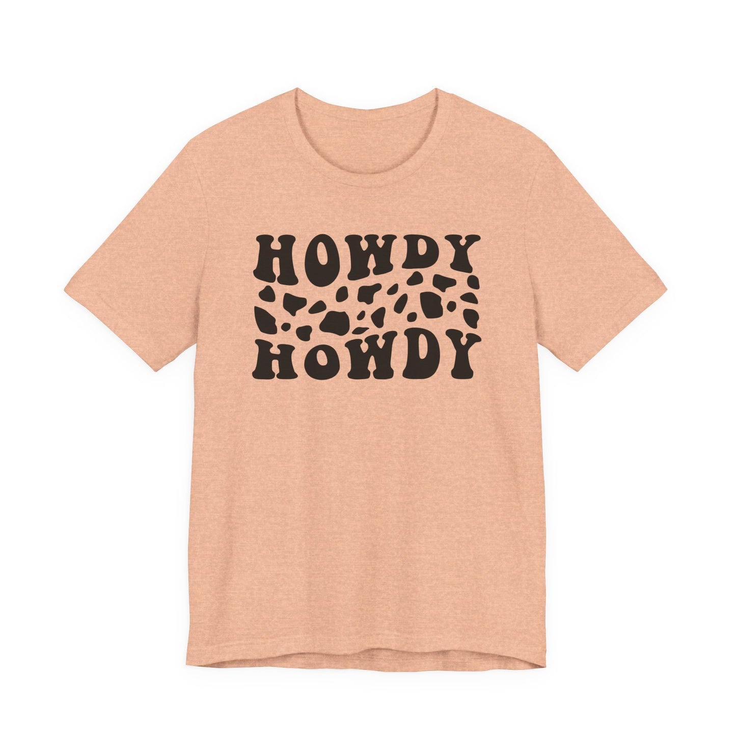 Howdy Howdy Cow Print T‑Shirt