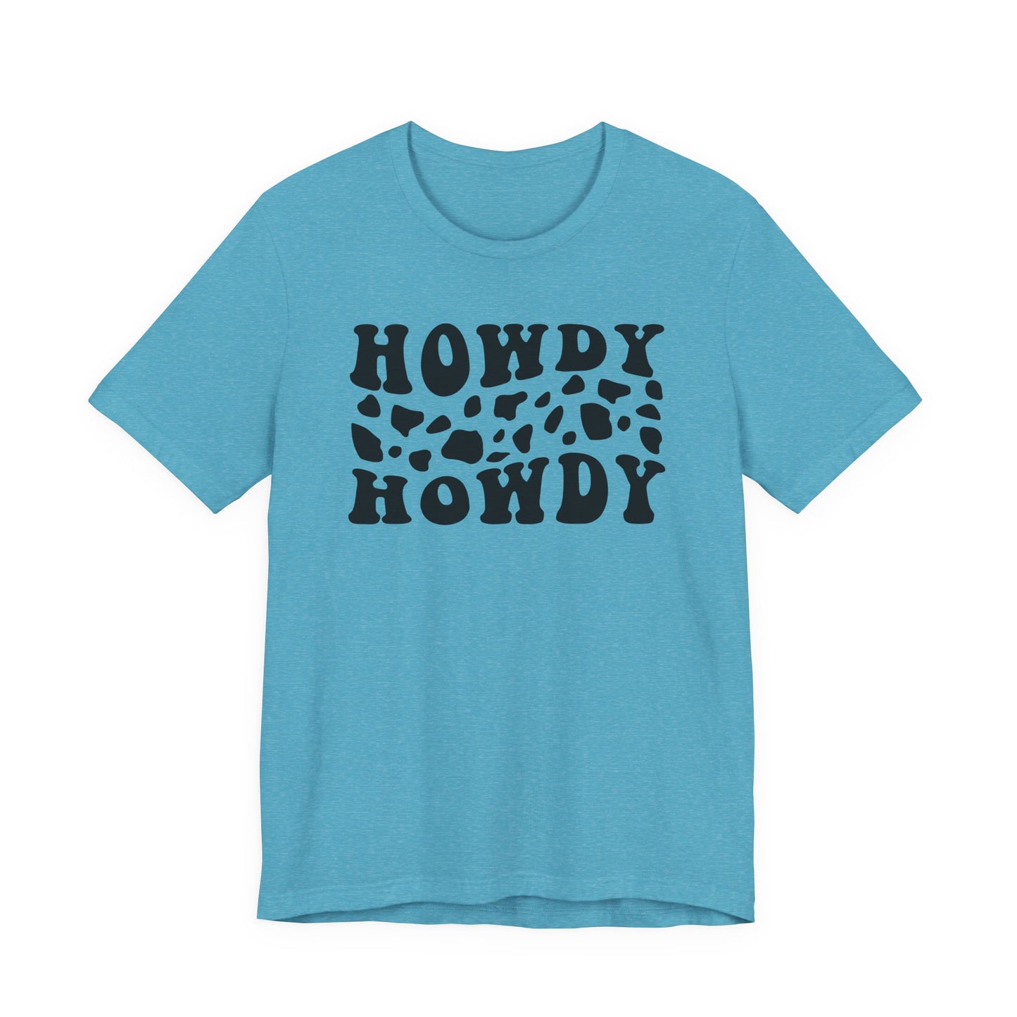 Howdy Howdy Cow Print T‑Shirt