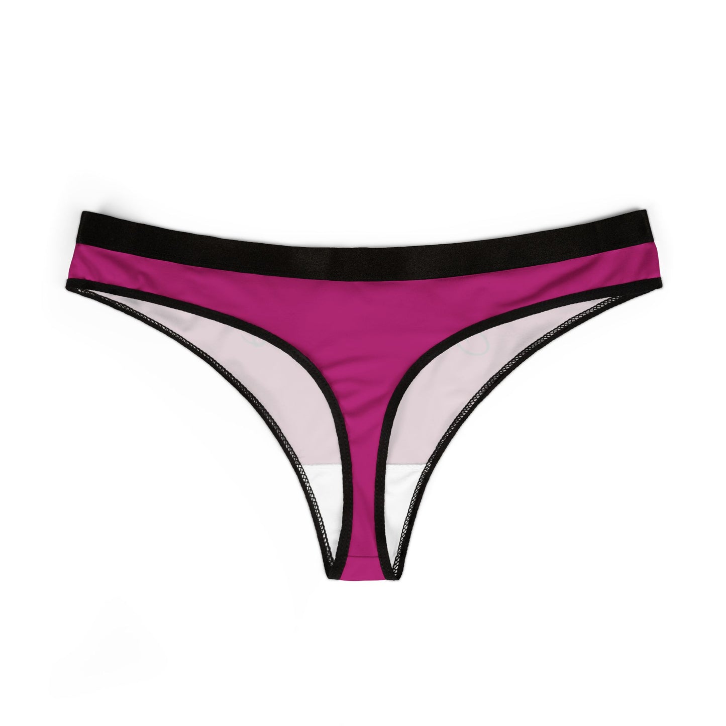 Princess Thong Panties — Pink Script Women's Lingerie