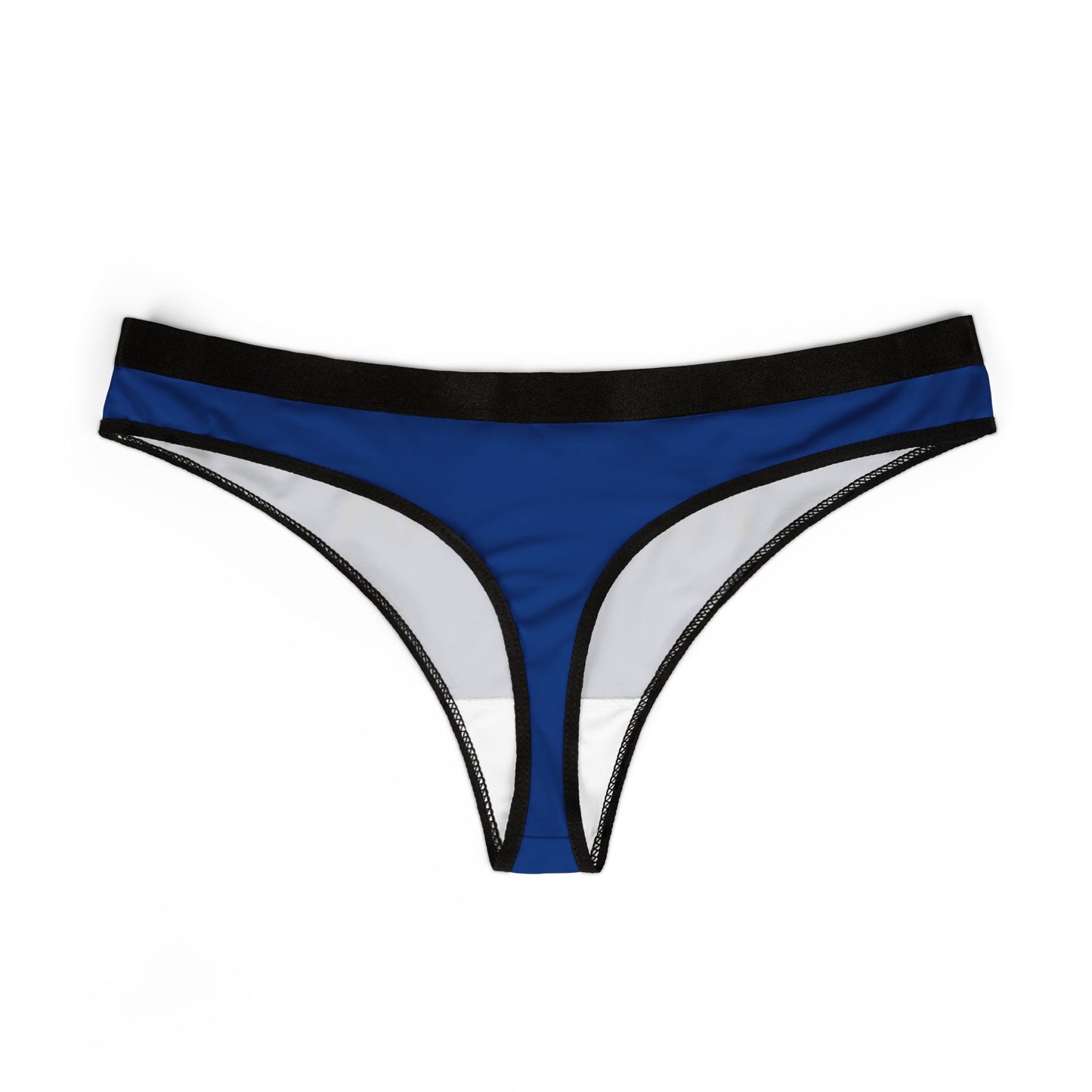 Party Girl Women's Thong — Blue Printed Bikini Panty