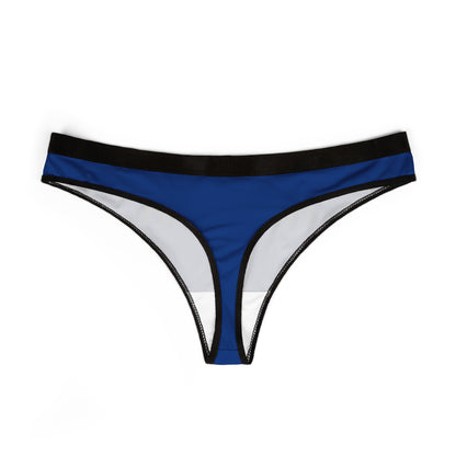 Party Girl Women's Thong — Blue Printed Bikini Panty