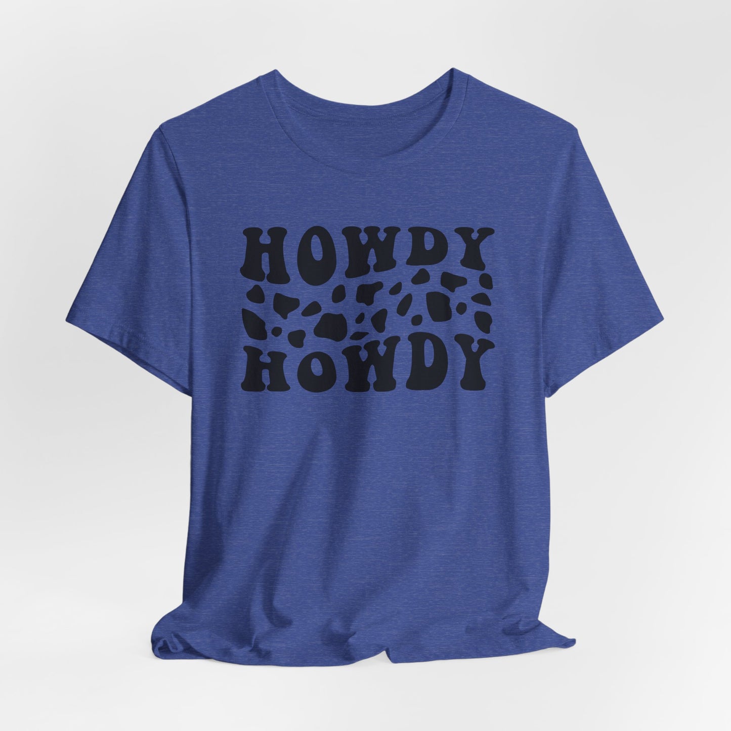 Howdy Howdy Cow Print T‑Shirt