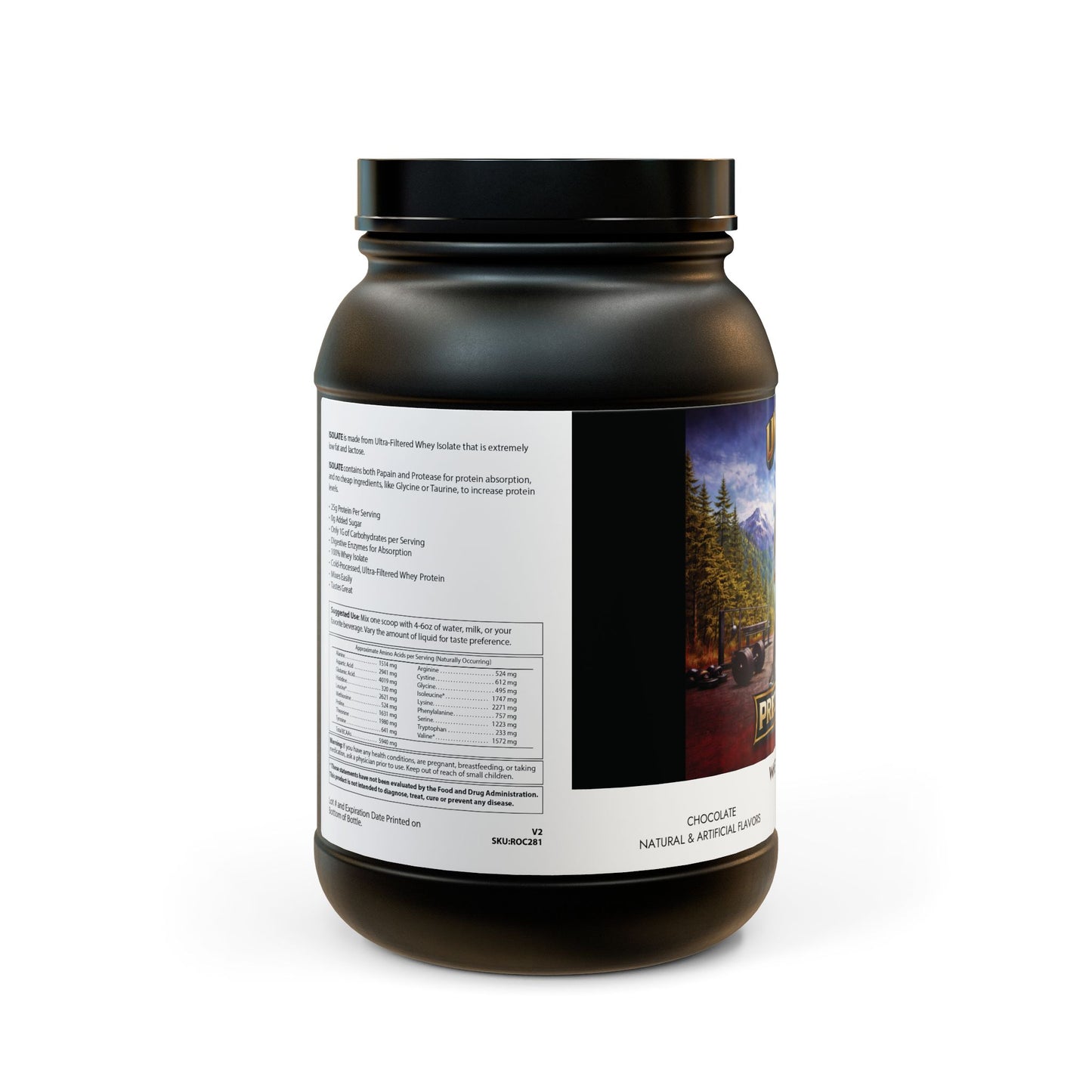 Untamed Fitness Whey Isolate Protein Supplement (907g, 2lb)