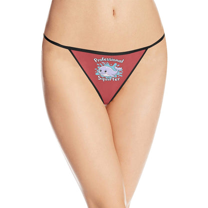 Novelty Squirter Women's G-String Panties