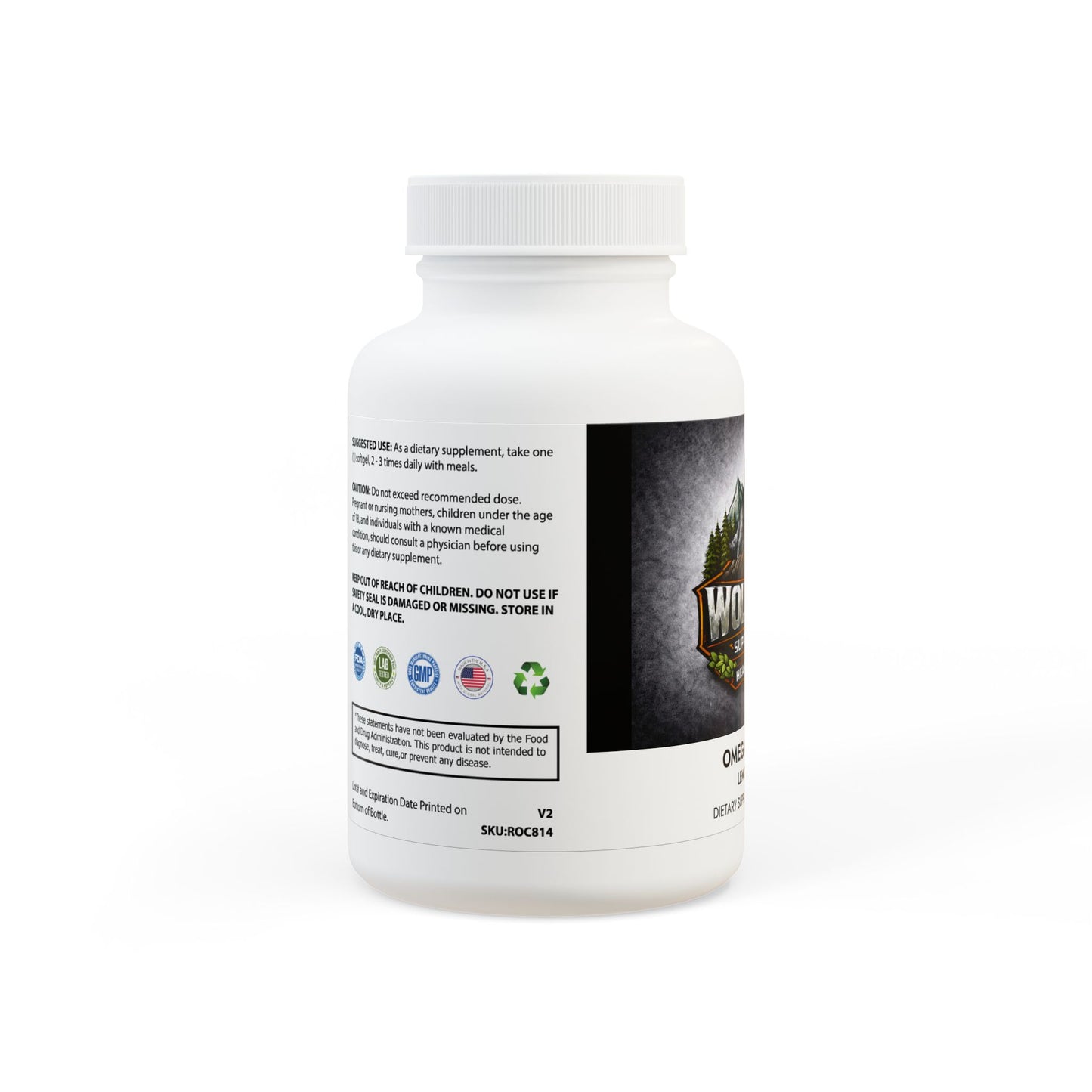 Wolf Hill -Omega 3 Fish Oil Supplement (60 Softgels)