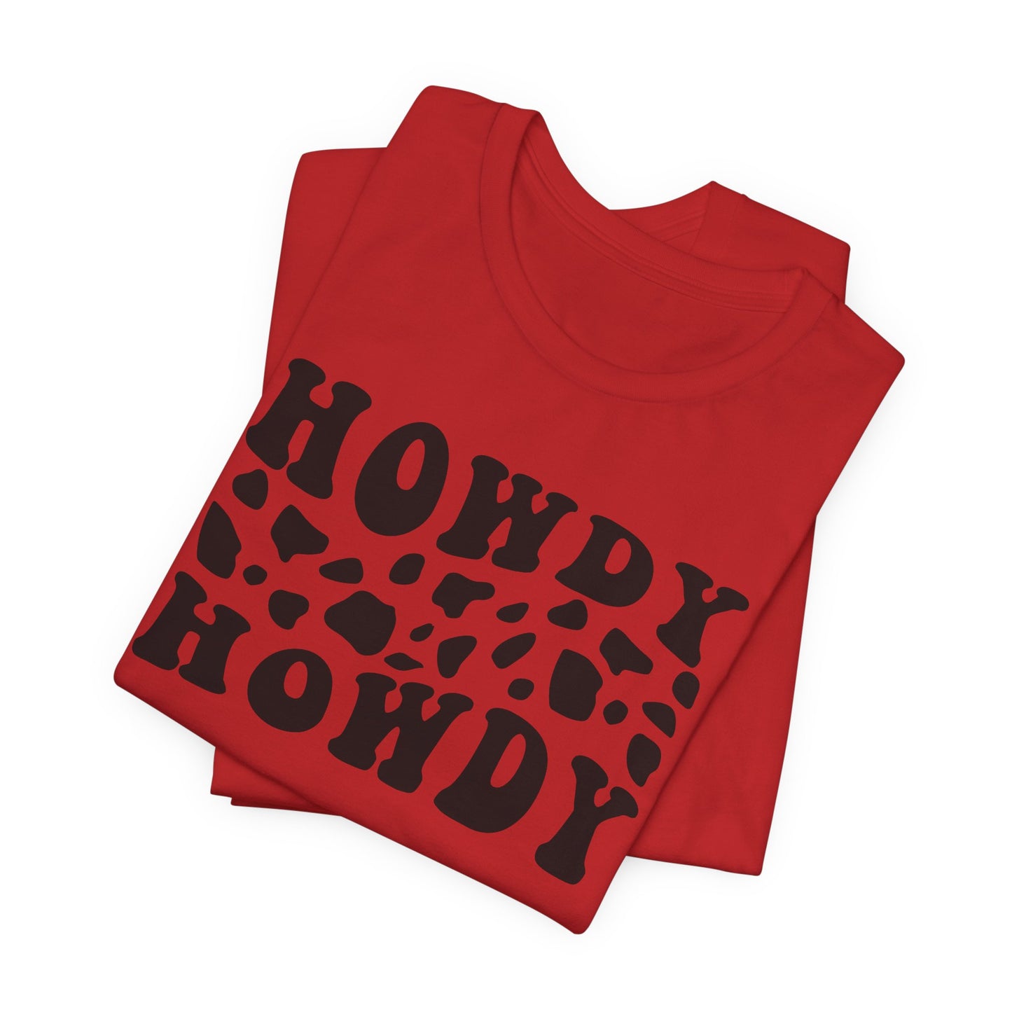 Howdy Howdy Cow Print T‑Shirt