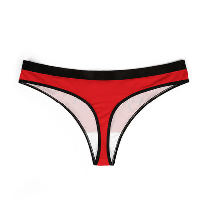 Spoiled Red Thong Panties — Women's Sexy Low-Rise Lingerie