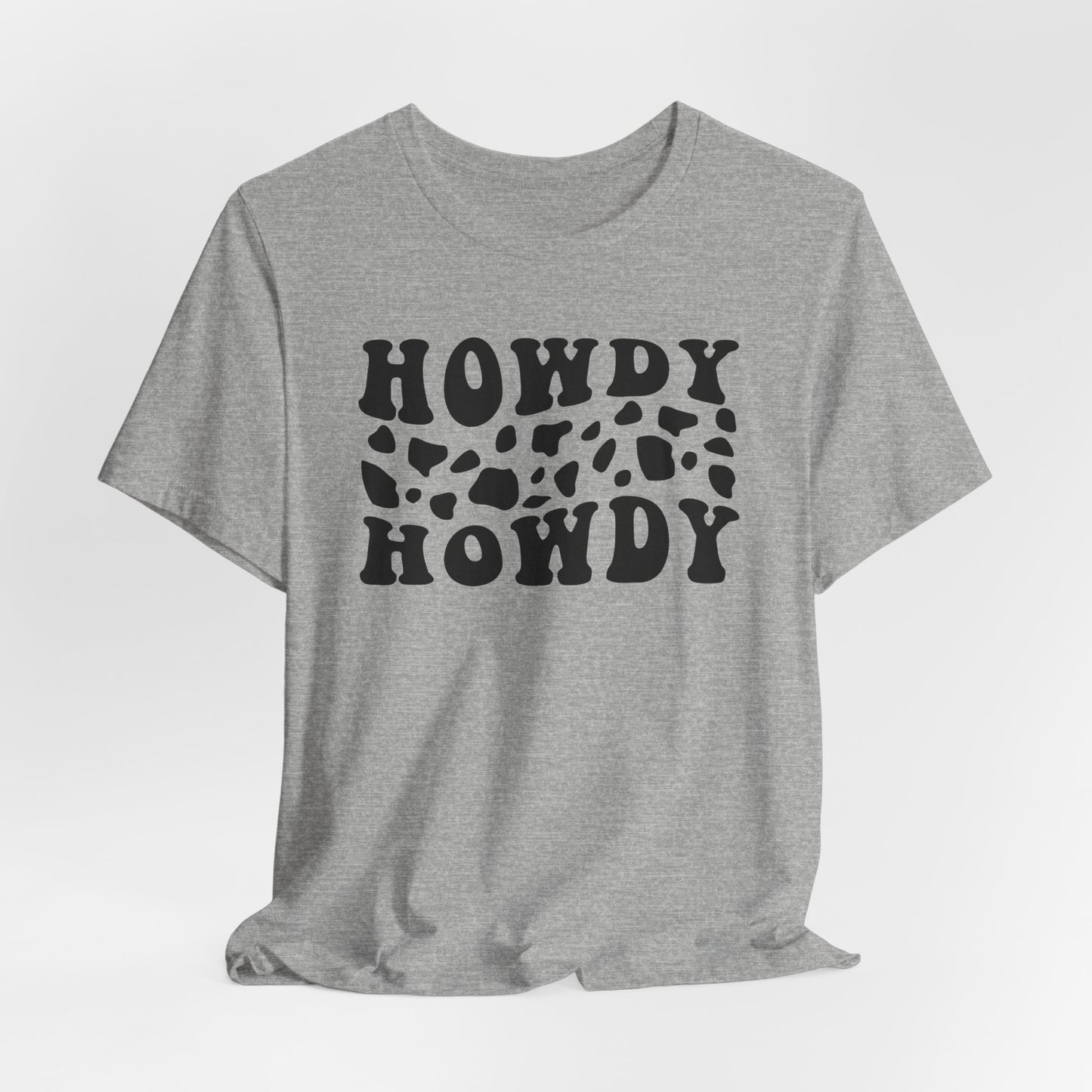 Howdy Howdy Cow Print T‑Shirt