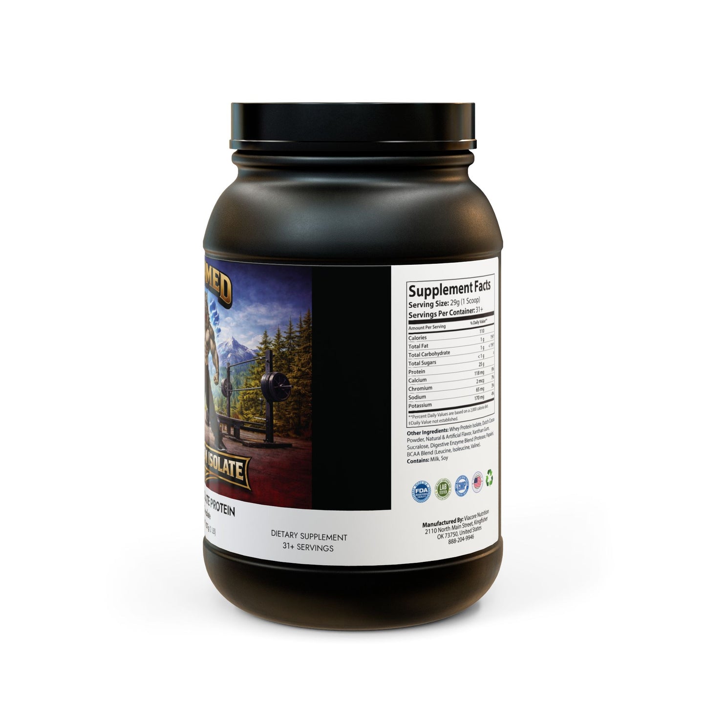 Untamed Fitness Whey Isolate Protein Supplement (907g, 2lb)