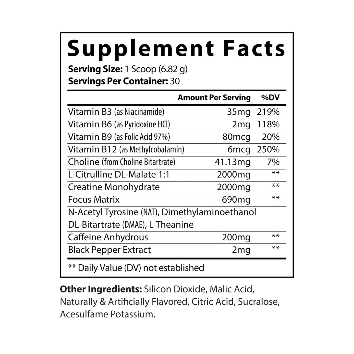 PUMPSQUATCH Pre-Workout Supplement by Untamed Fitness, Fruit Punch (204g, 7.1oz)