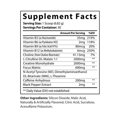 PUMPSQUATCH Pre-Workout Supplement by Untamed Fitness, Fruit Punch (204g, 7.1oz)