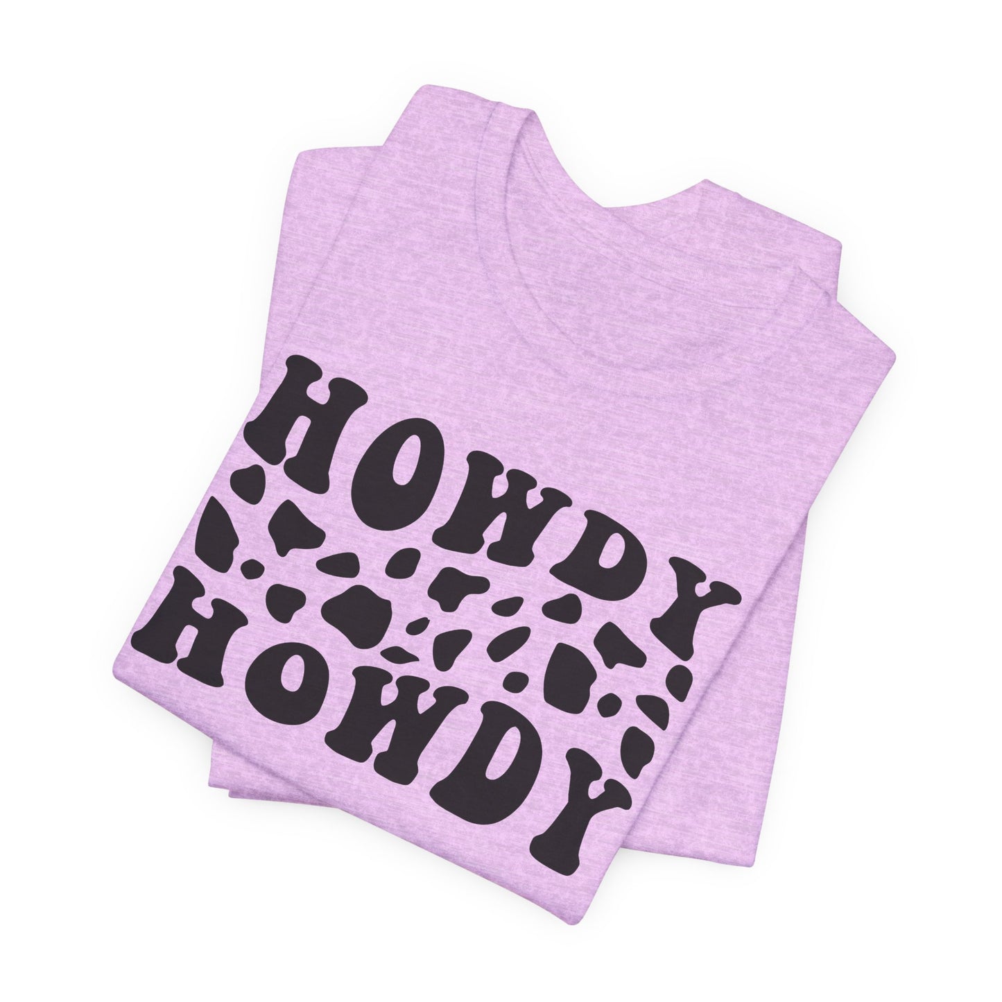 Howdy Howdy Cow Print T‑Shirt
