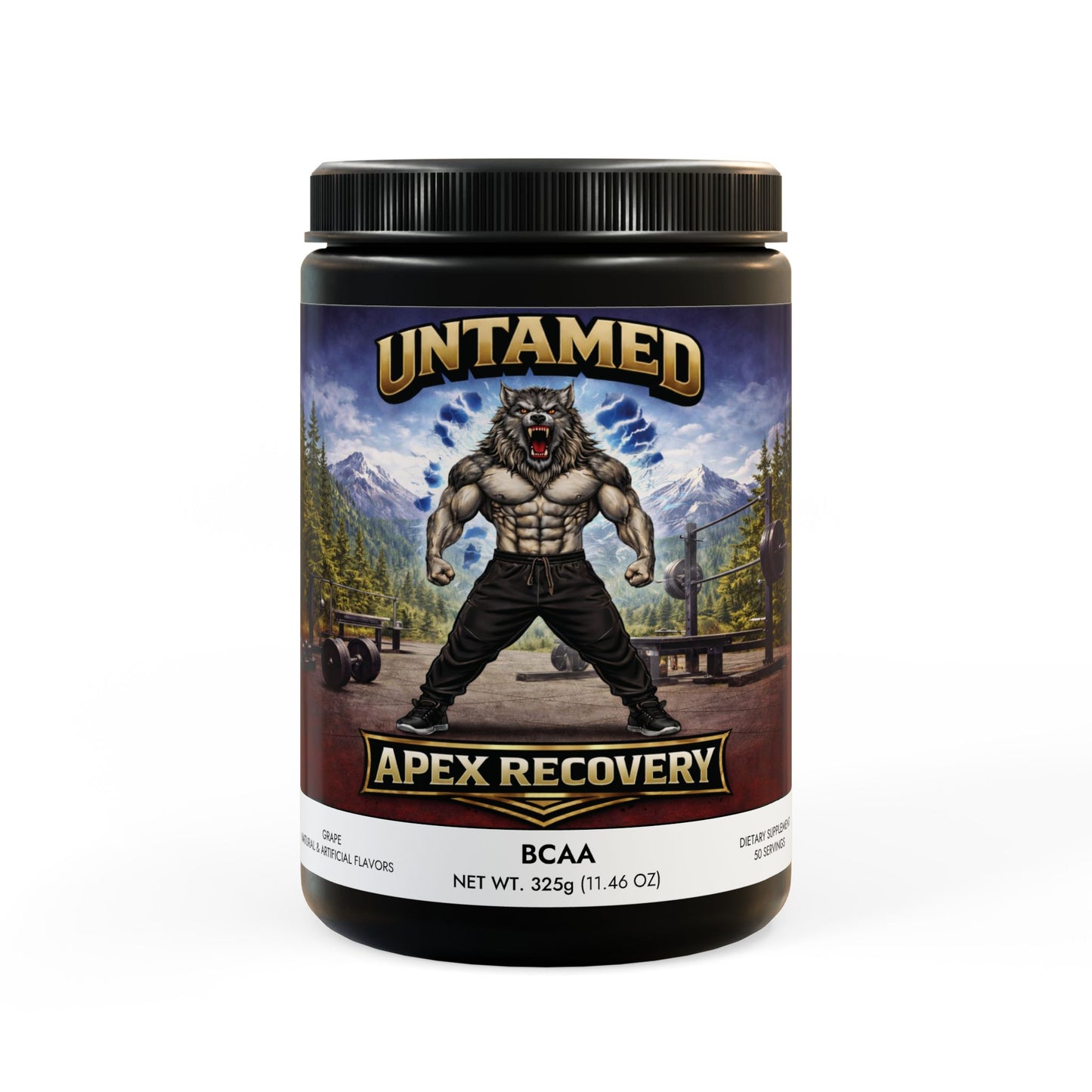 Apex Recovery-BCAA Supplement, Grape (325g, 11.46oz, 50 servings)