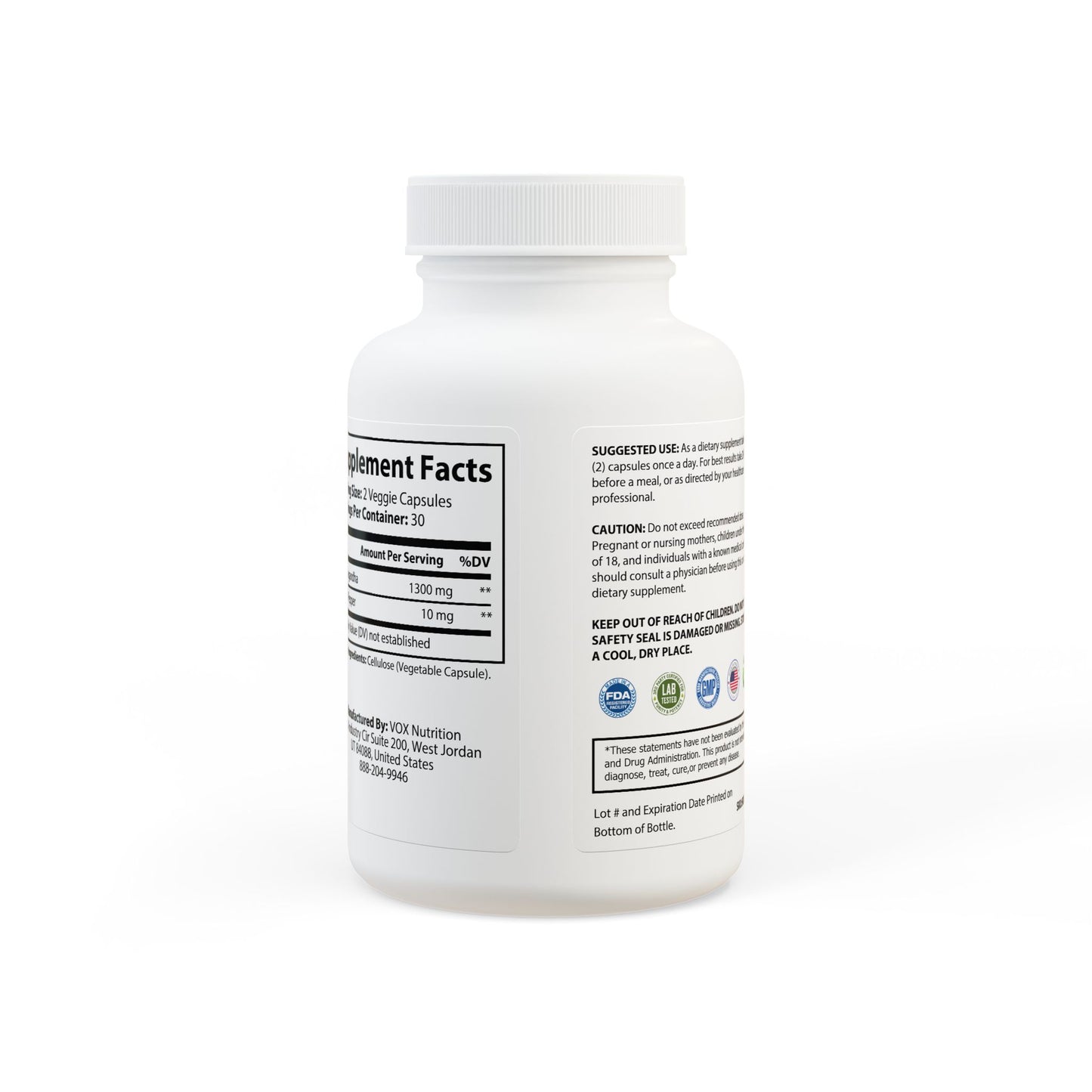 Serenity Shield-Ashwagandha and Black Pepper (60 capsules)