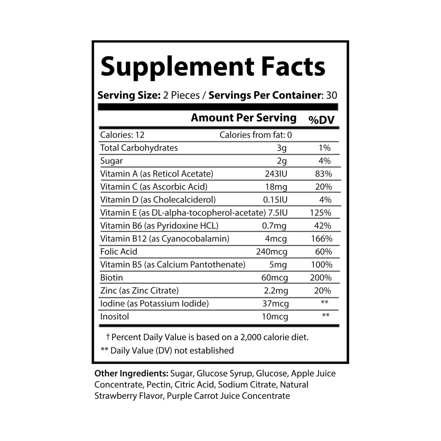 Ranchbear Energy-Multivitamin Gummies for Adults (60 Gummies)