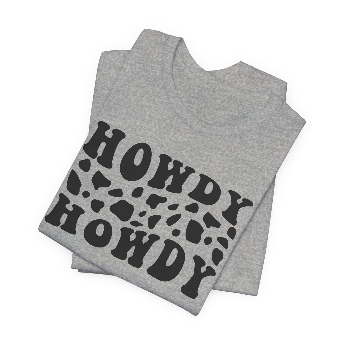 Howdy Howdy Cow Print T‑Shirt