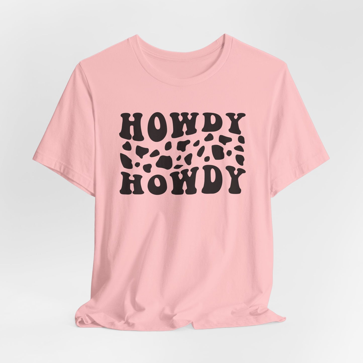 Howdy Howdy Cow Print T‑Shirt