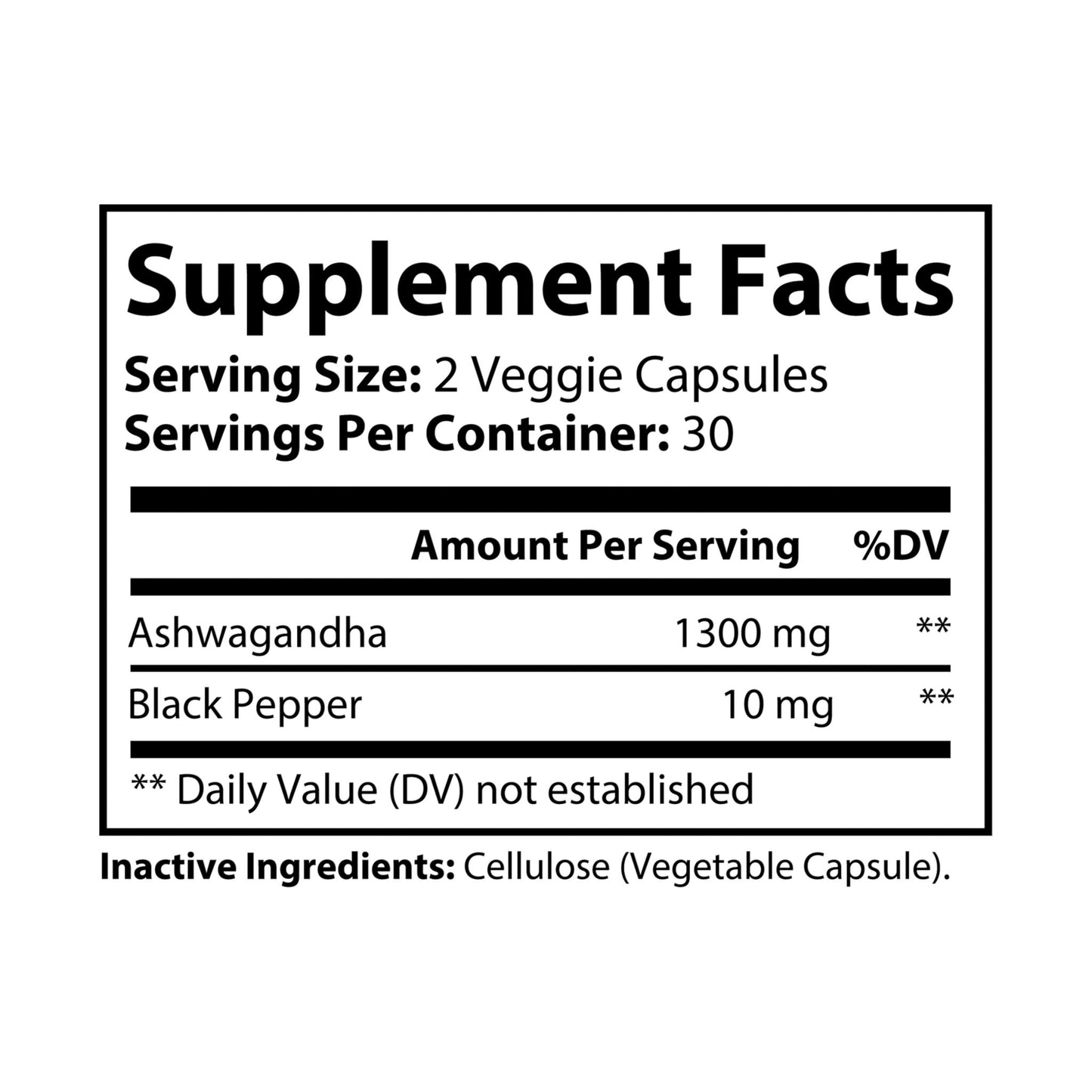 Serenity Shield-Ashwagandha and Black Pepper (60 capsules)