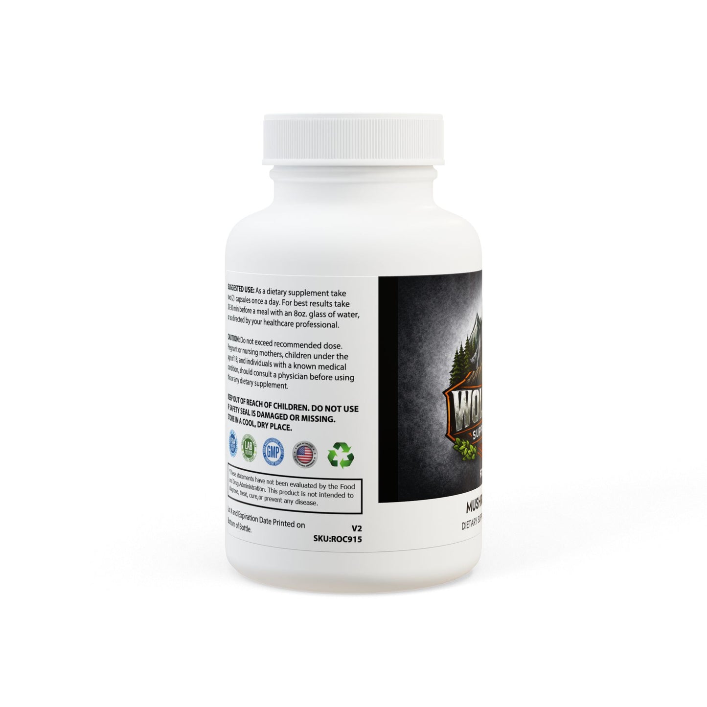 FOCUS 3 -Mushroom Blend Supplement (60 Capsules)