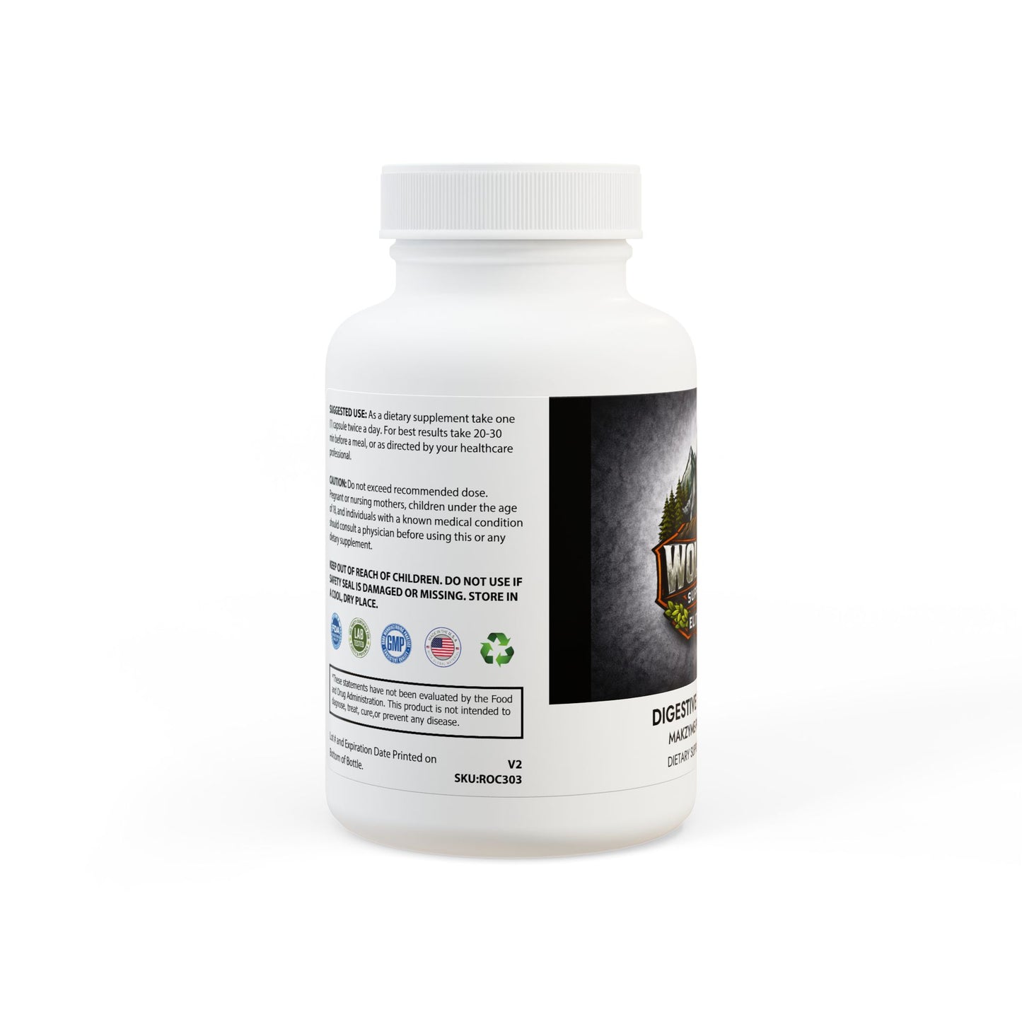Elite Digest-Digestive Enzyme Blend Supplement (60 Capsules)