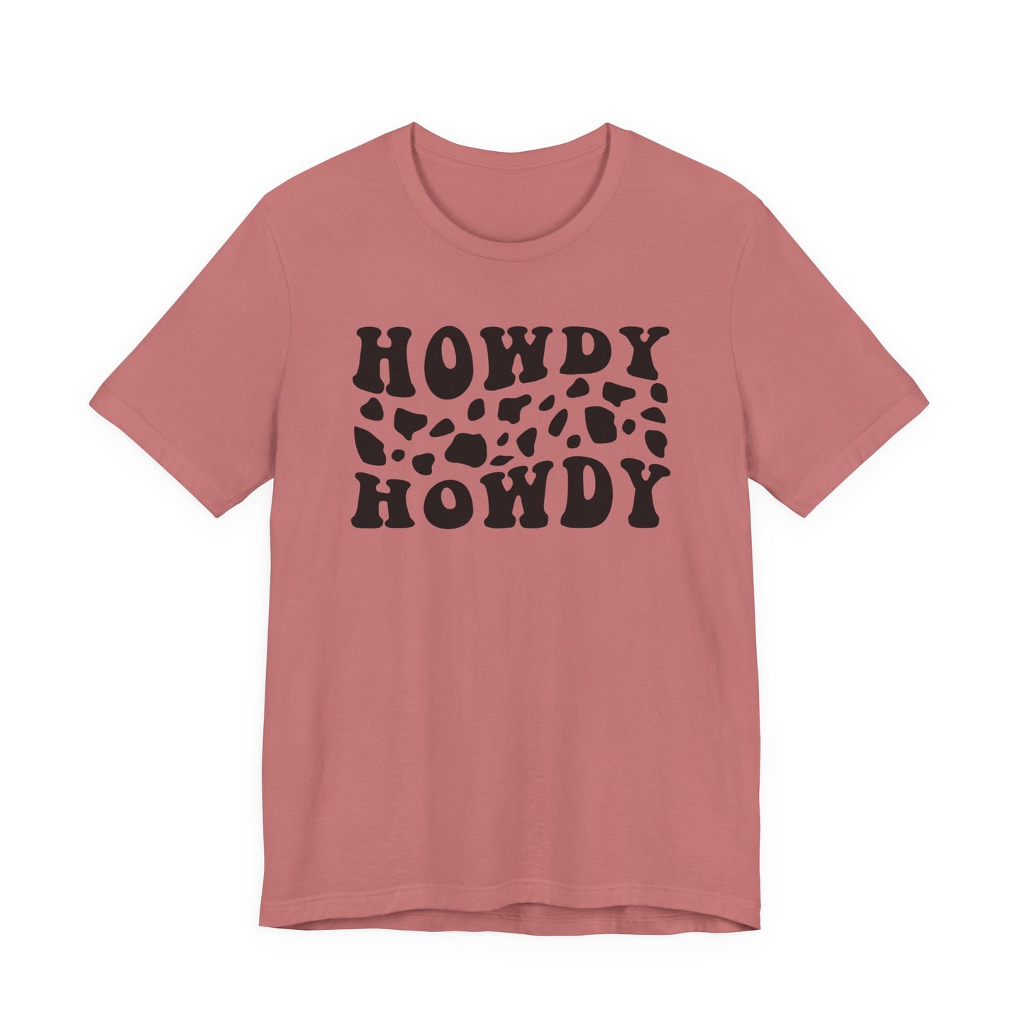 Howdy Howdy Cow Print T‑Shirt