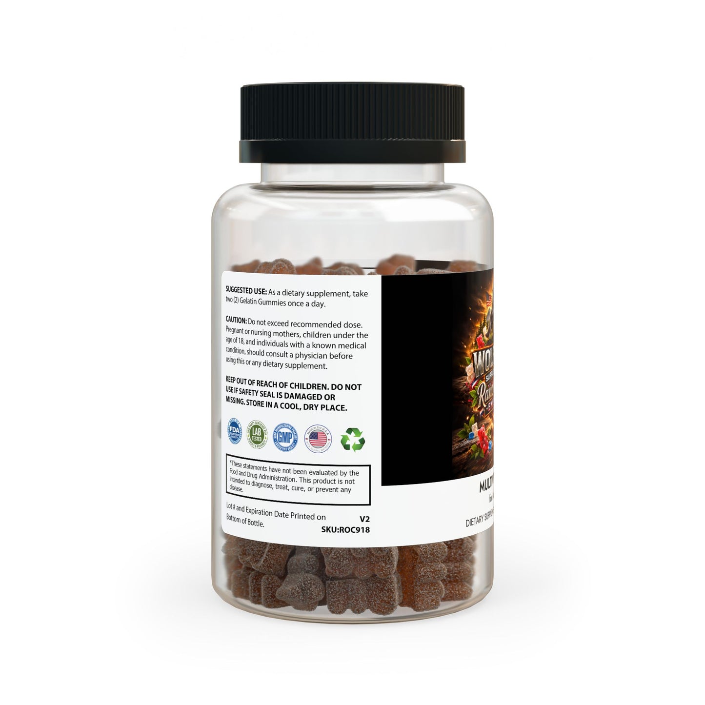 Ranchbear Energy-Multivitamin Gummies for Adults (60 Gummies)