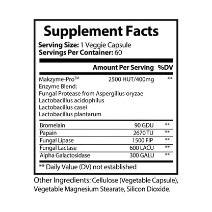 Elite Digest-Digestive Enzyme Blend Supplement (60 Capsules)