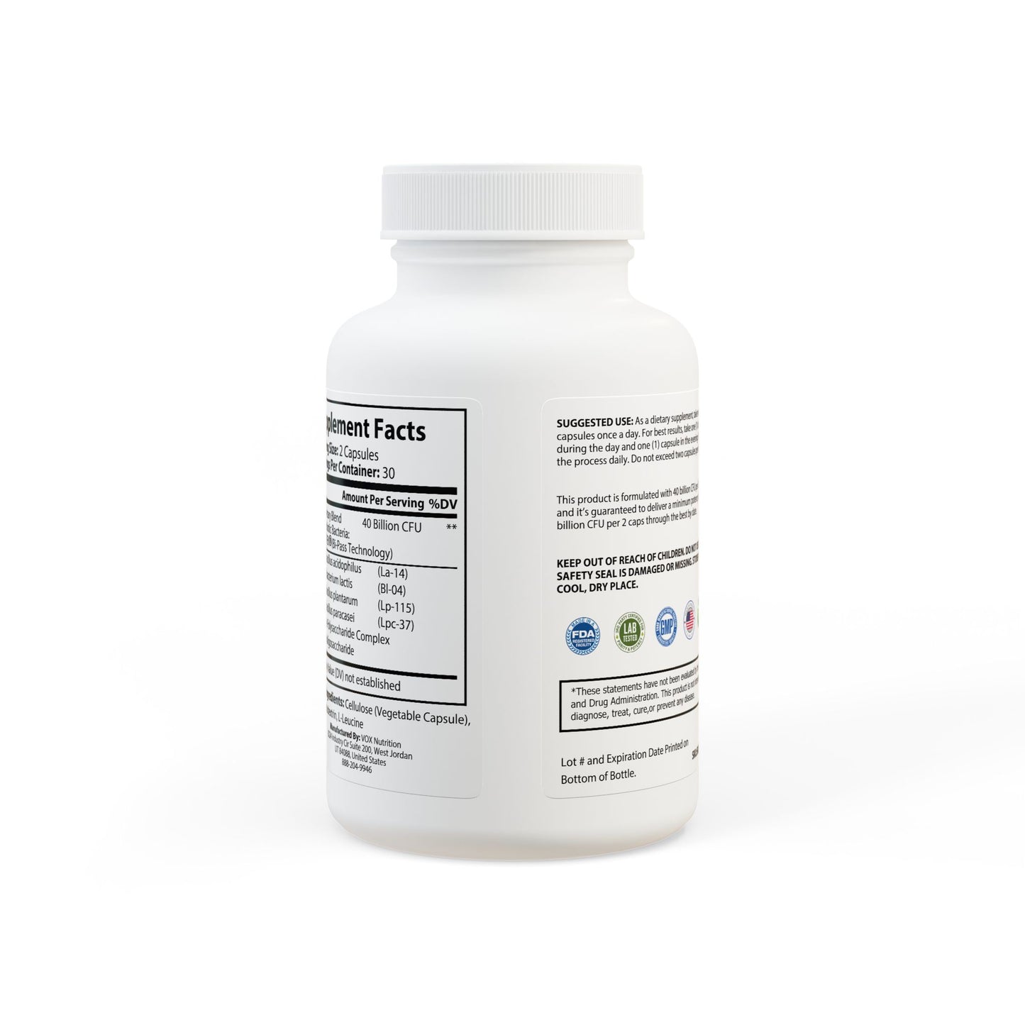 Wolf Hill Supplements Probiotics 40 Supplement (60 Capsules)