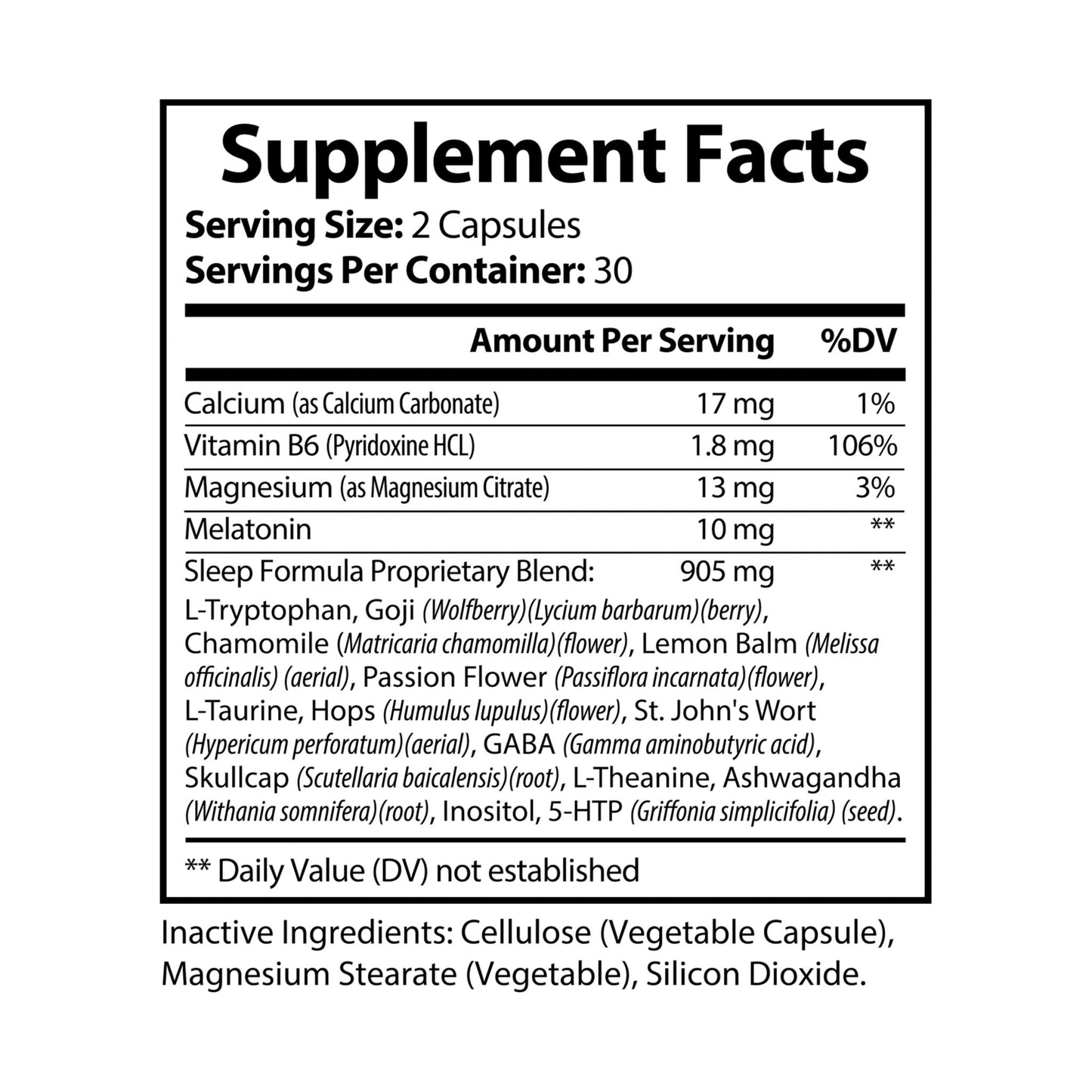 Dream Weaver-Sleep Supplement (60 Capsules)