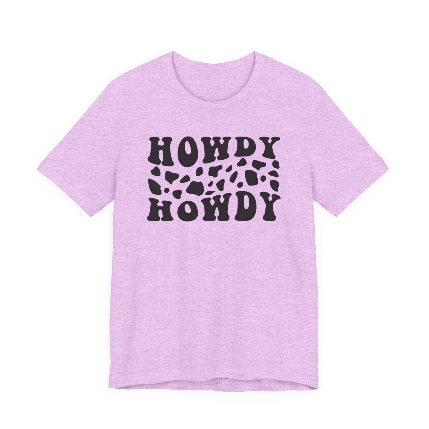 Howdy Howdy Cow Print T‑Shirt