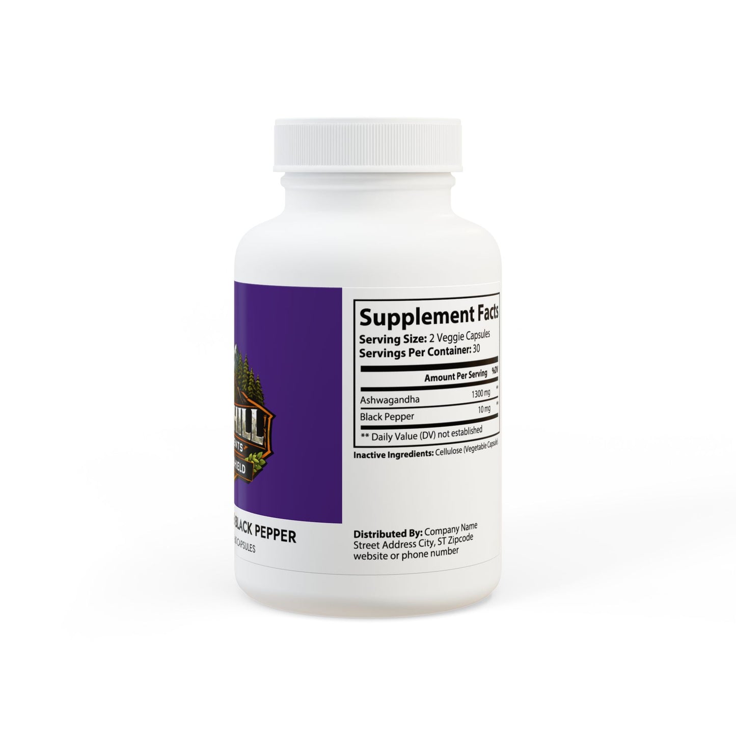 Serenity Shield-Ashwagandha and Black Pepper (60 capsules)