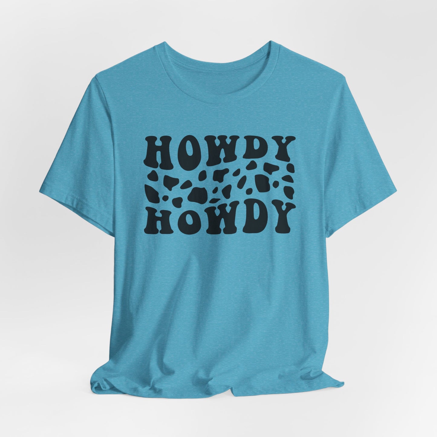 Howdy Howdy Cow Print T‑Shirt