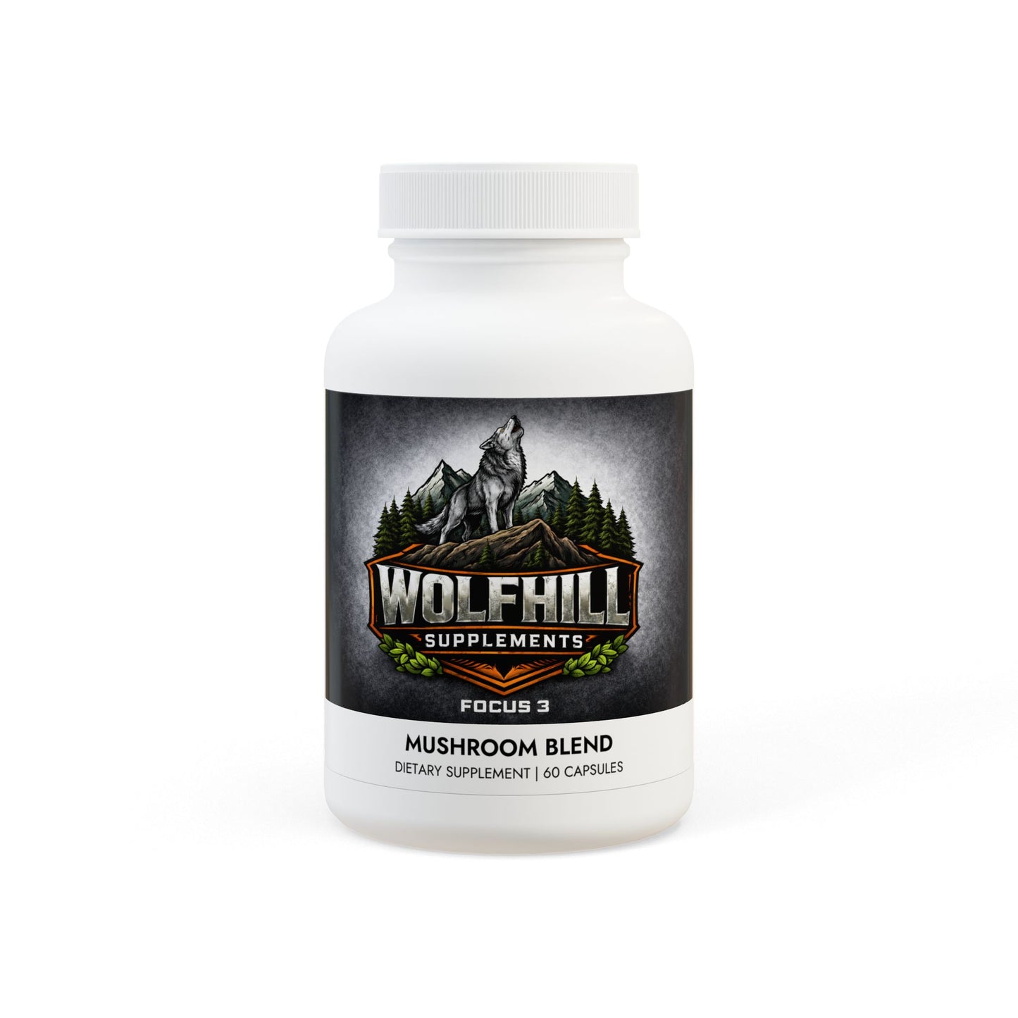 FOCUS 3 -Mushroom Blend Supplement (60 Capsules)