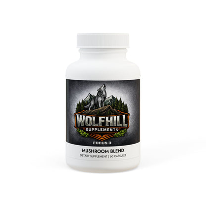 FOCUS 3 -Mushroom Blend Supplement (60 Capsules)