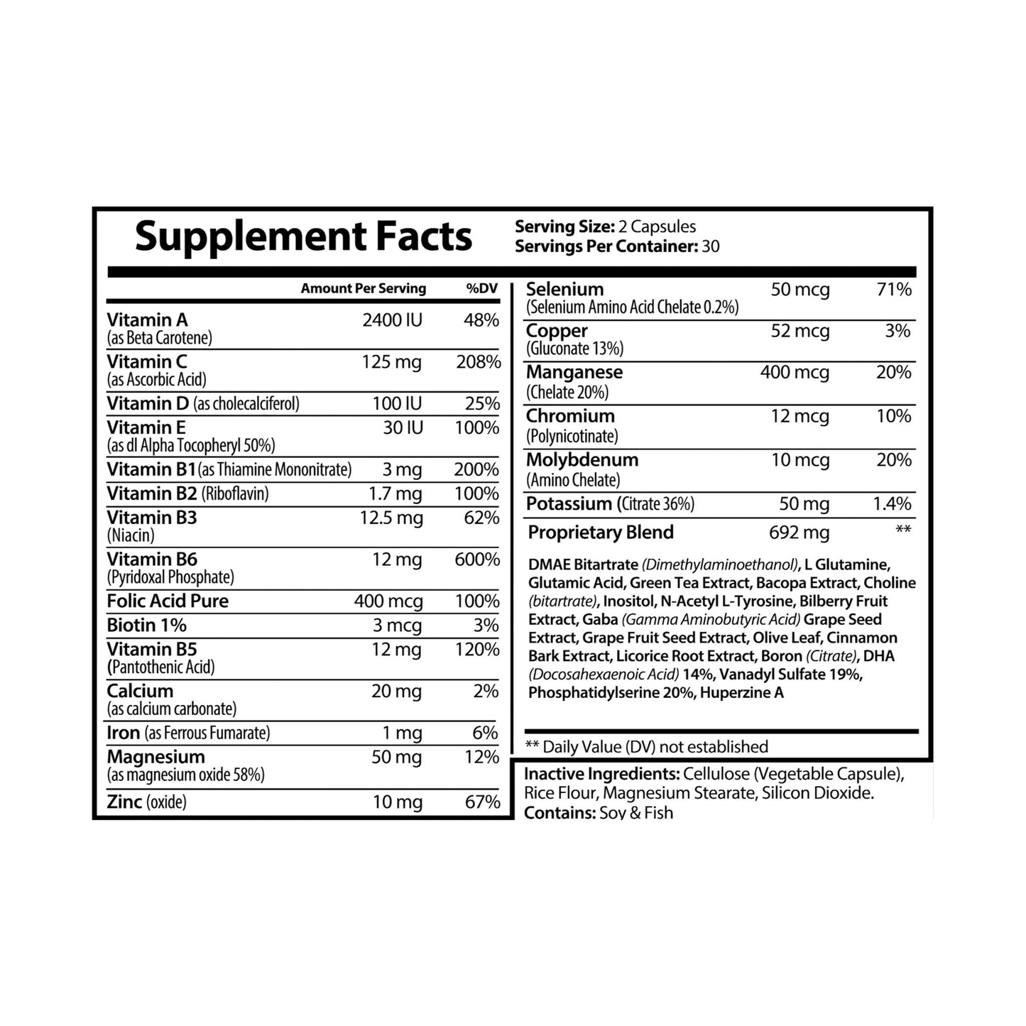 Apex Cognition Brain Support Complex (60 Capsules)