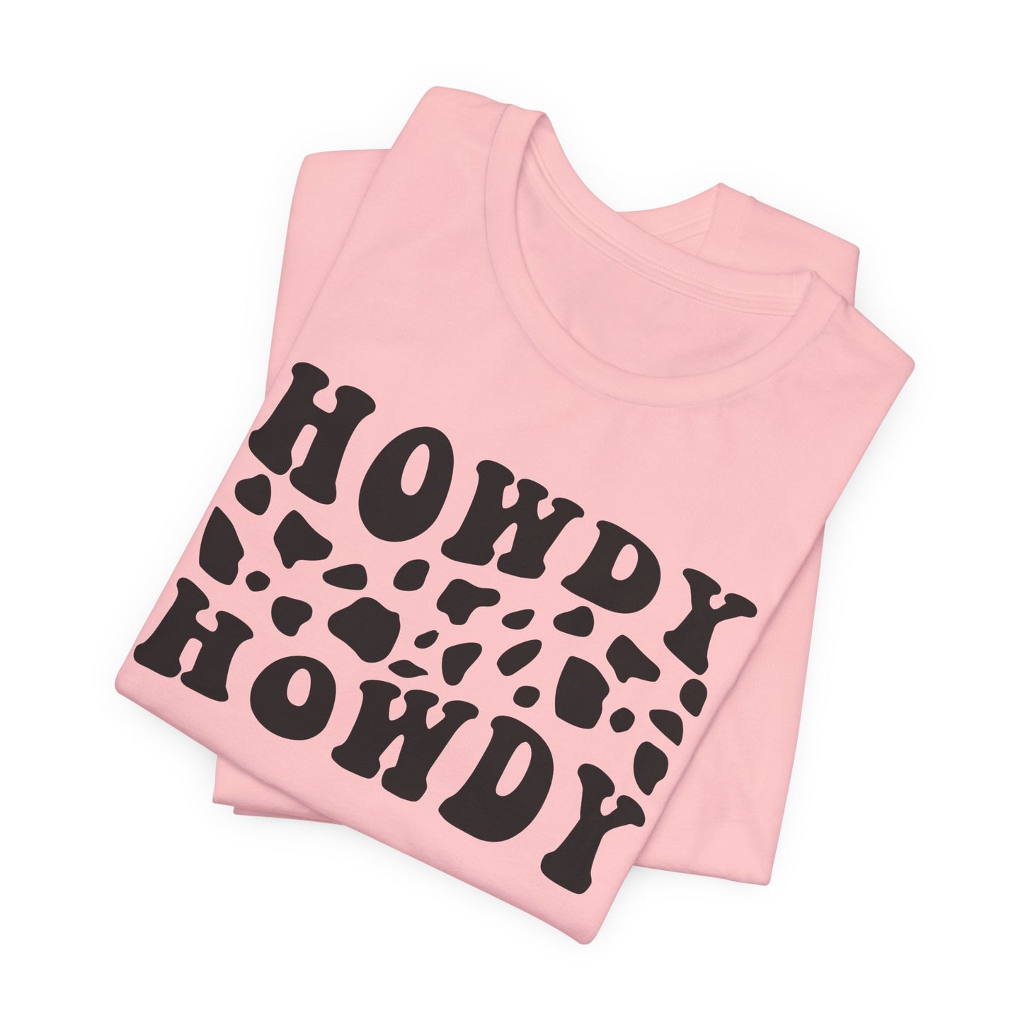 Howdy Howdy Cow Print T‑Shirt