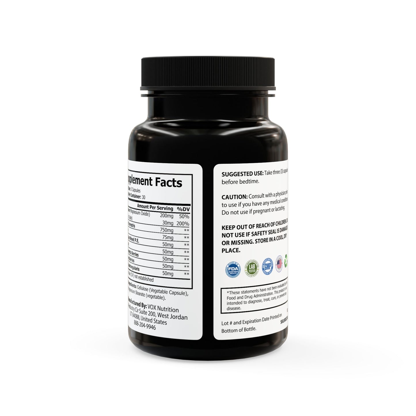 Outlaw Vitality Male Blend Complex Magnesium Zinc Supplement (90 Capsules)