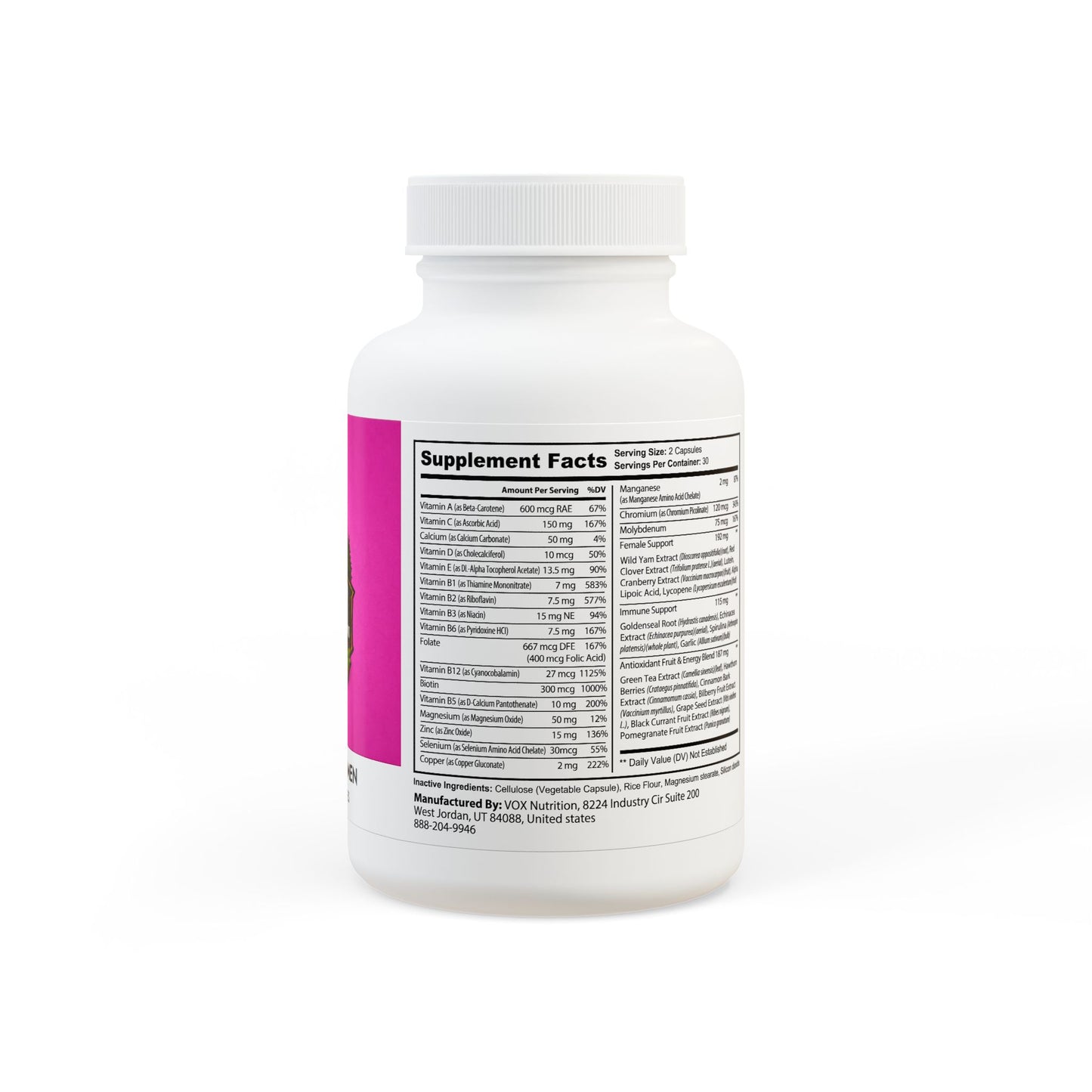 Femme Vitale Multivitamin for Women  (60 Capsules)