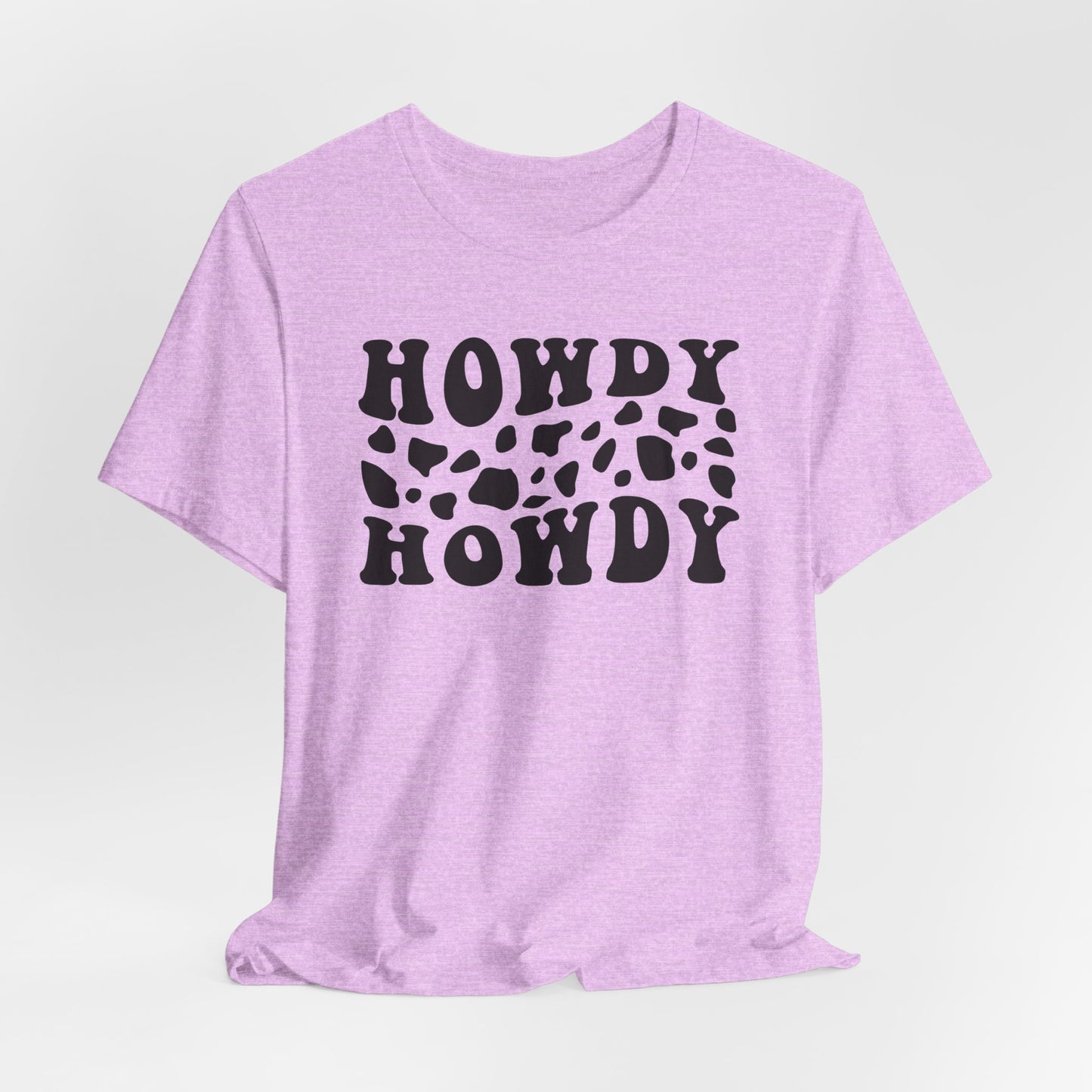 Howdy Howdy Cow Print T‑Shirt