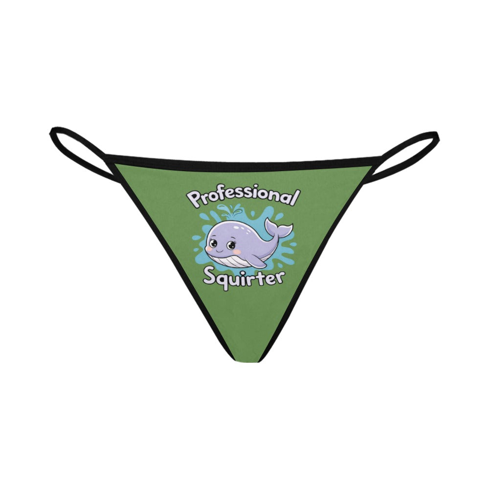 Novelty Squirter Women's G-String Panties