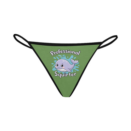 Novelty Squirter Women's G-String Panties