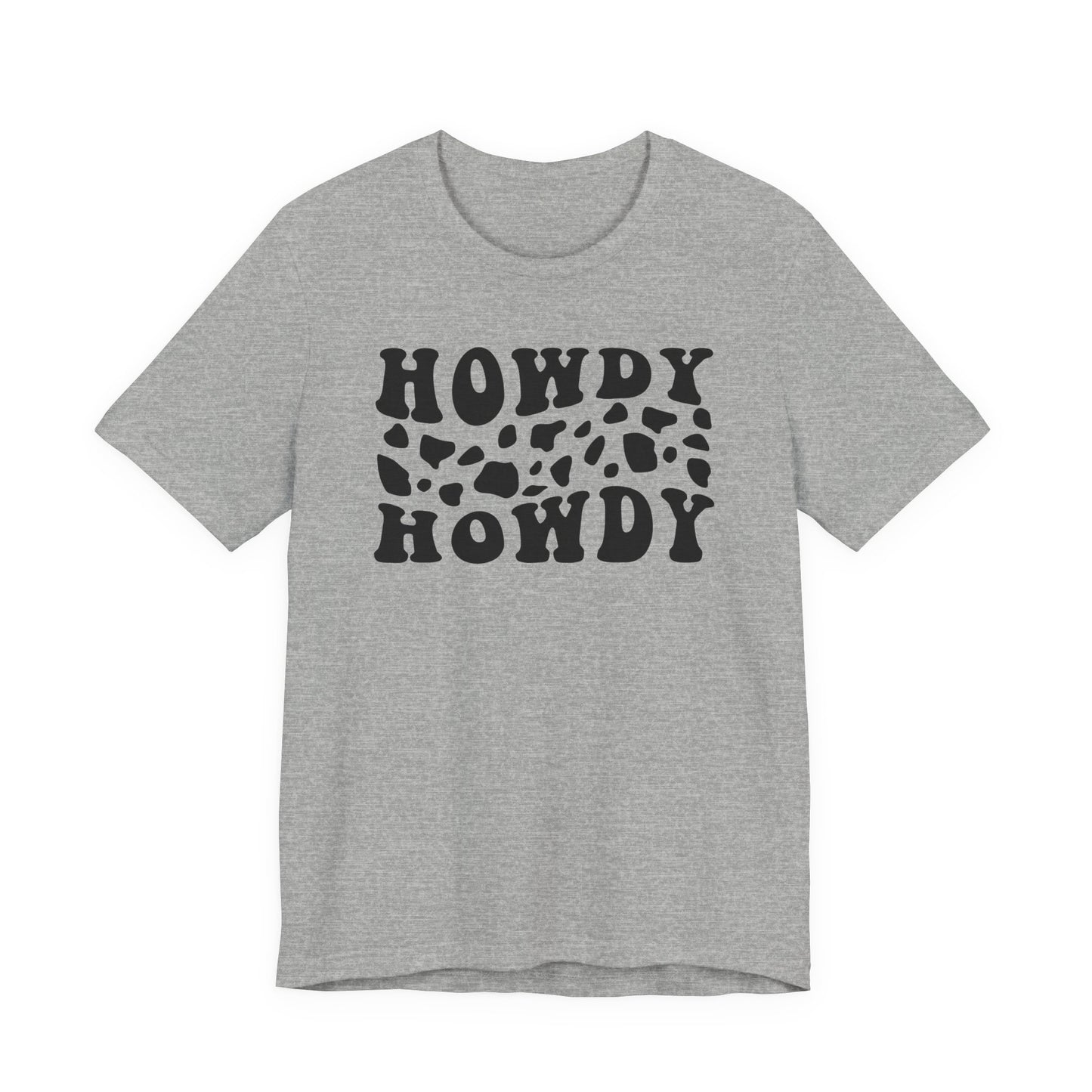Howdy Howdy Cow Print T‑Shirt