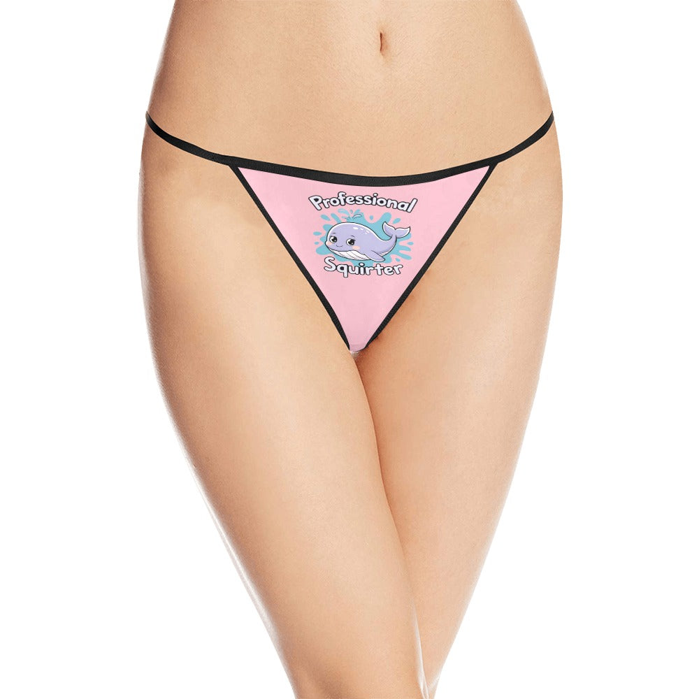 Novelty Squirter Women's G-String Panties