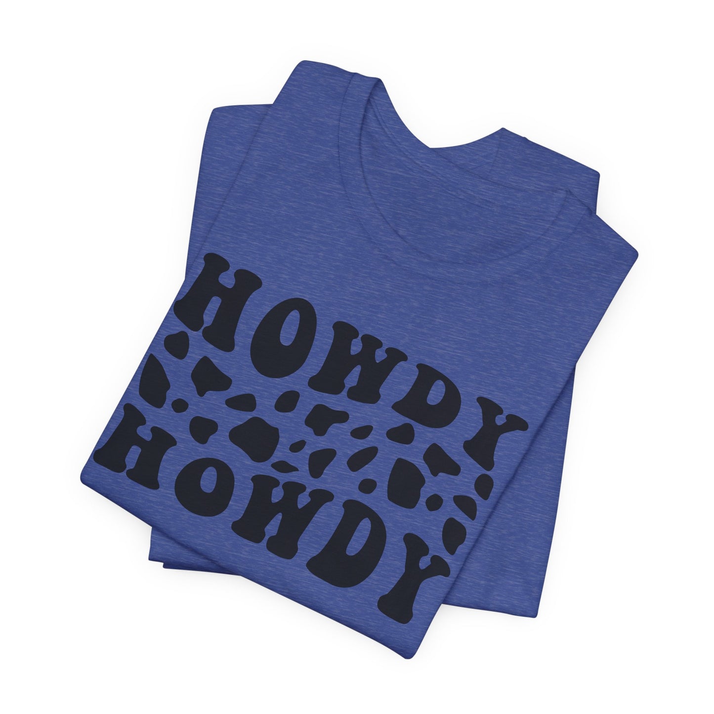 Howdy Howdy Cow Print T‑Shirt
