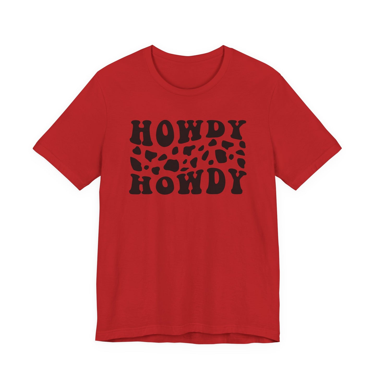 Howdy Howdy Cow Print T‑Shirt