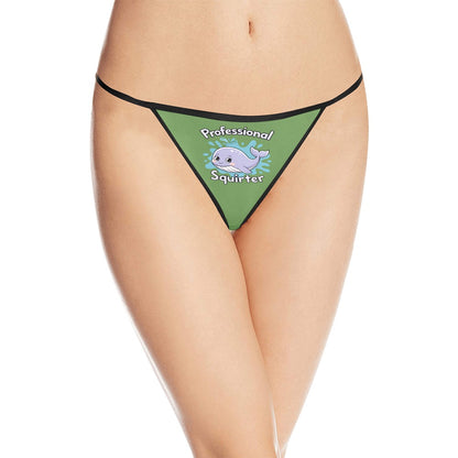 Novelty Squirter Women's G-String Panties