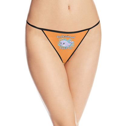 Novelty Squirter Women's G-String Panties