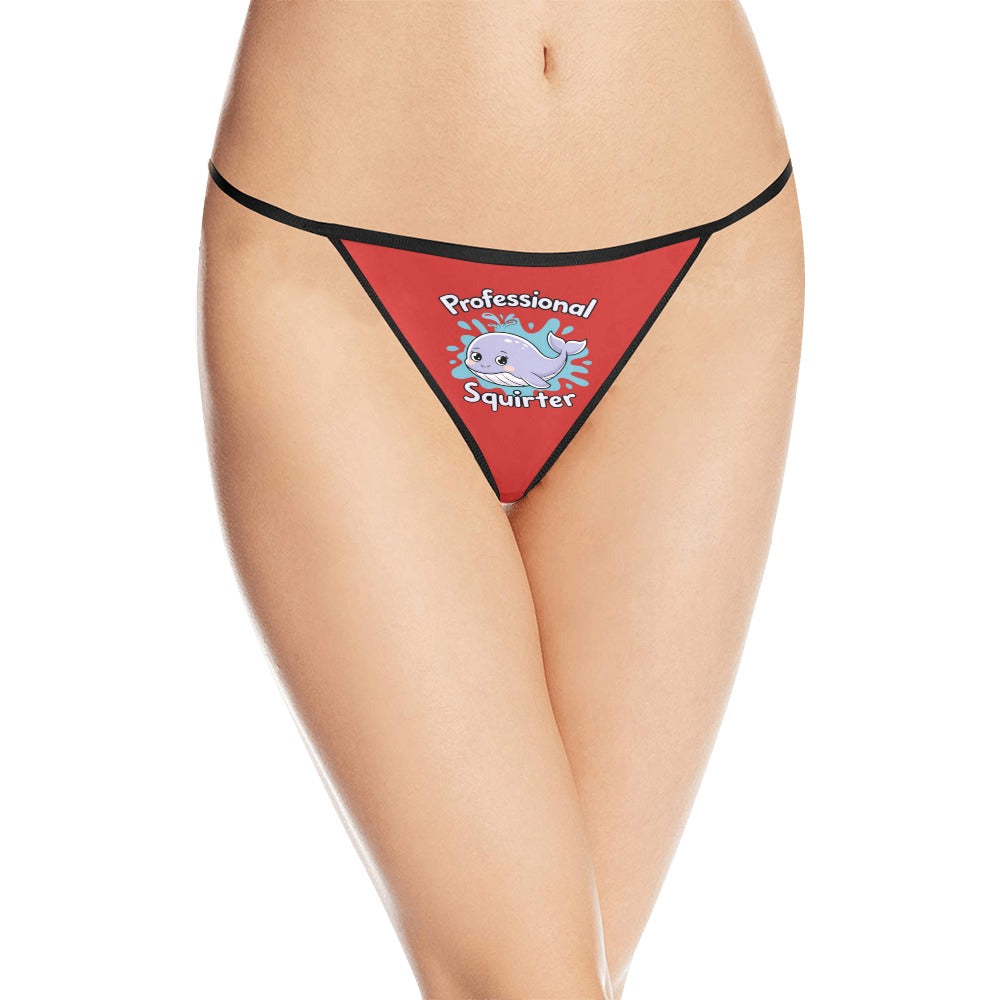Novelty Squirter Women's G-String Panties