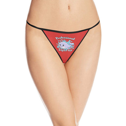 Novelty Squirter Women's G-String Panties